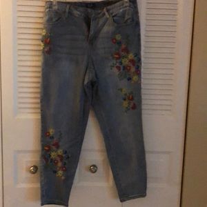 Earl floral jeans  size  18